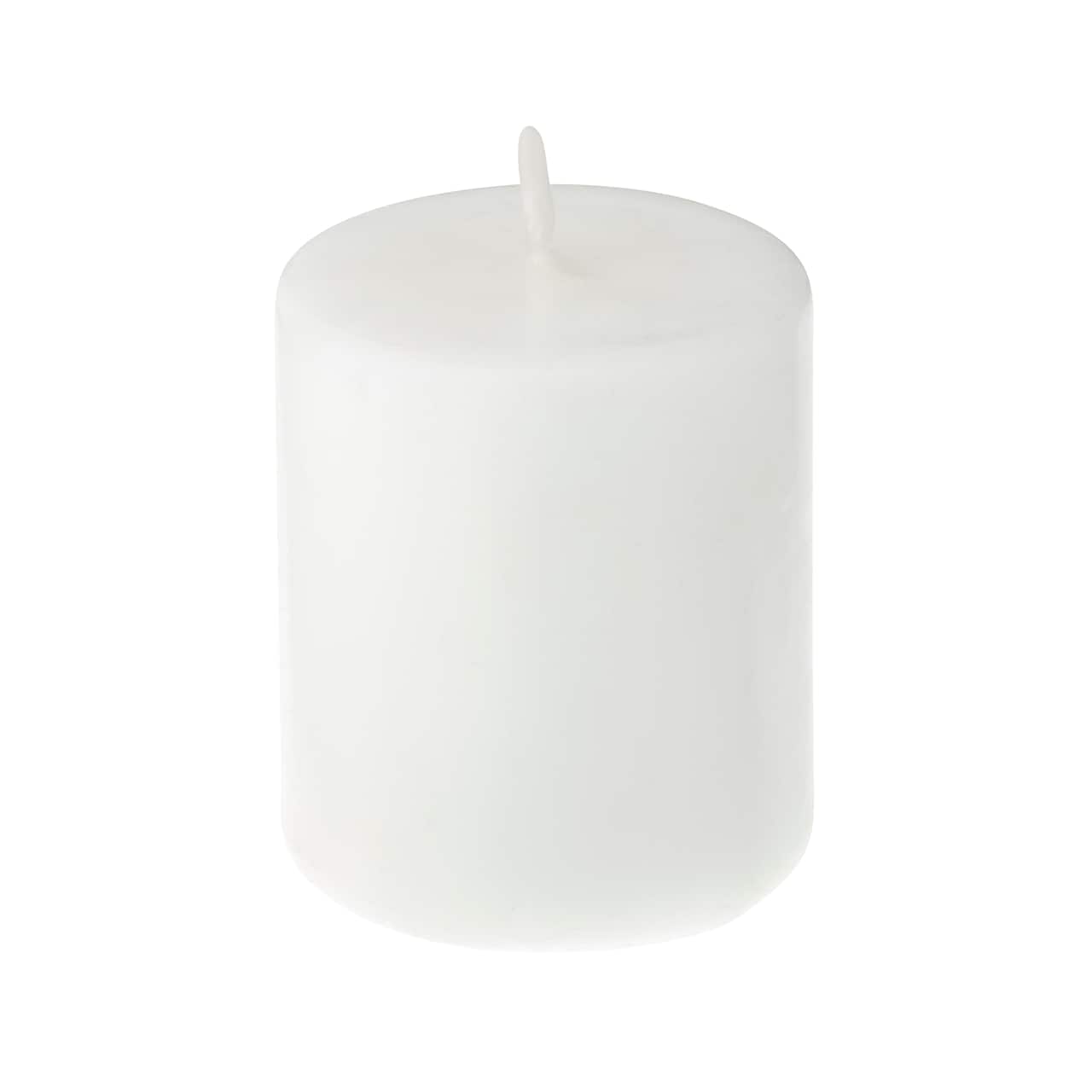 24 Pack: 2" x 2" Fresh Linen Mini Pillar Candle by Ashland®